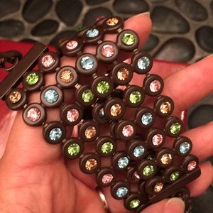 Salvador Ferragamo Crystal Necklace, Choker